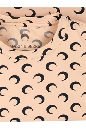 Top Moon Second Skin beige e nero MARINE SERRE | UTS001ACJER0001TA10